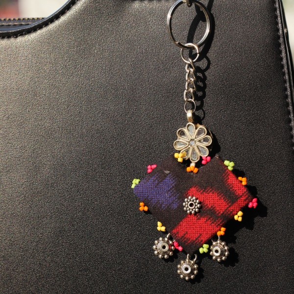 Multicoloured Flower keychain